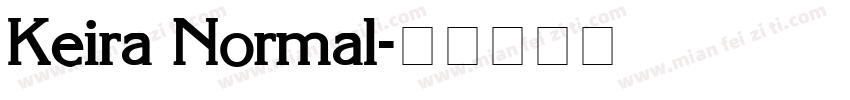 Keira Normal字体转换